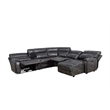 Steve Silver Provo 6PC Sectional Sofa in Gray