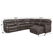Steve Silver Provo 6PC Sectional Sofa in Gray