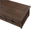 Steve Silver Oliver 4-Piece Lift-Top Living Room Table Set in Brown