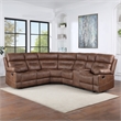 Steve Silver Rudger 3-Piece Sectional Sofa in Brown