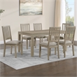Steve Silver Yorktown Sand 7PC Dining Set in Brown