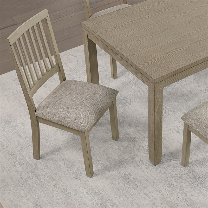 Steve Silver Yorktown Sand 7PC Dining Set in Brown