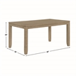 Steve Silver Yorktown Sand 7PC Dining Set in Brown