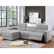 Steve Silver Zara 2pc Dual Power Chaise Sofa Set in Gray