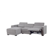 Steve Silver Zara 2pc Dual Power Chaise Sofa Set in Gray