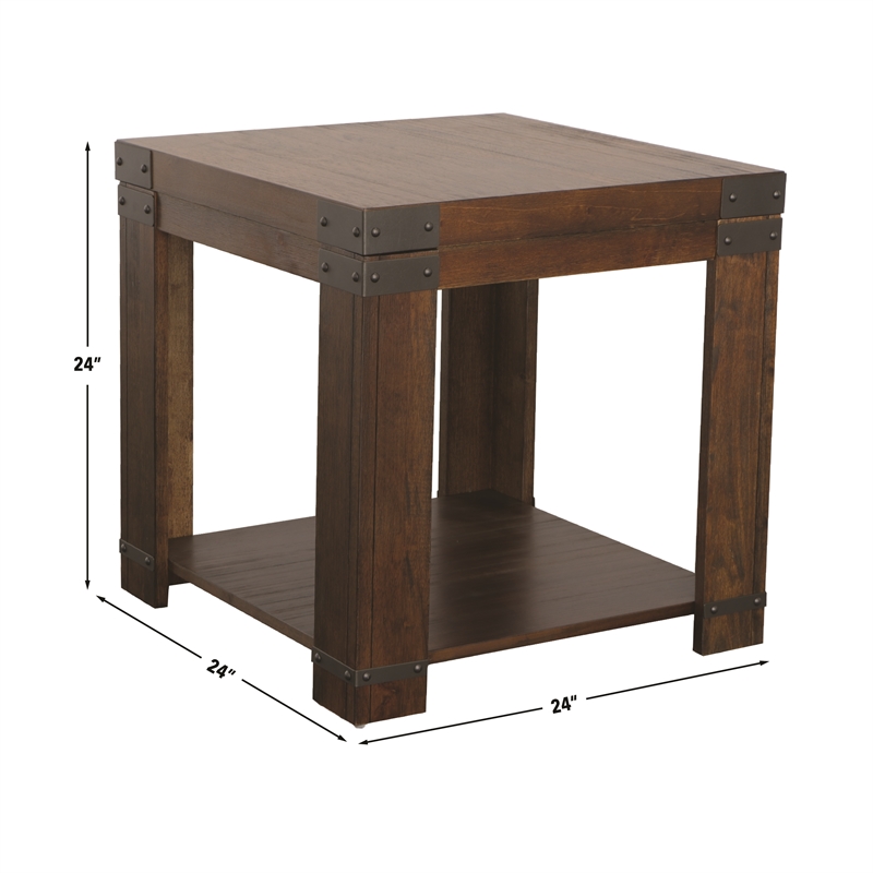 Steve Silver Arusha 3pc Coffee End Table in Brown