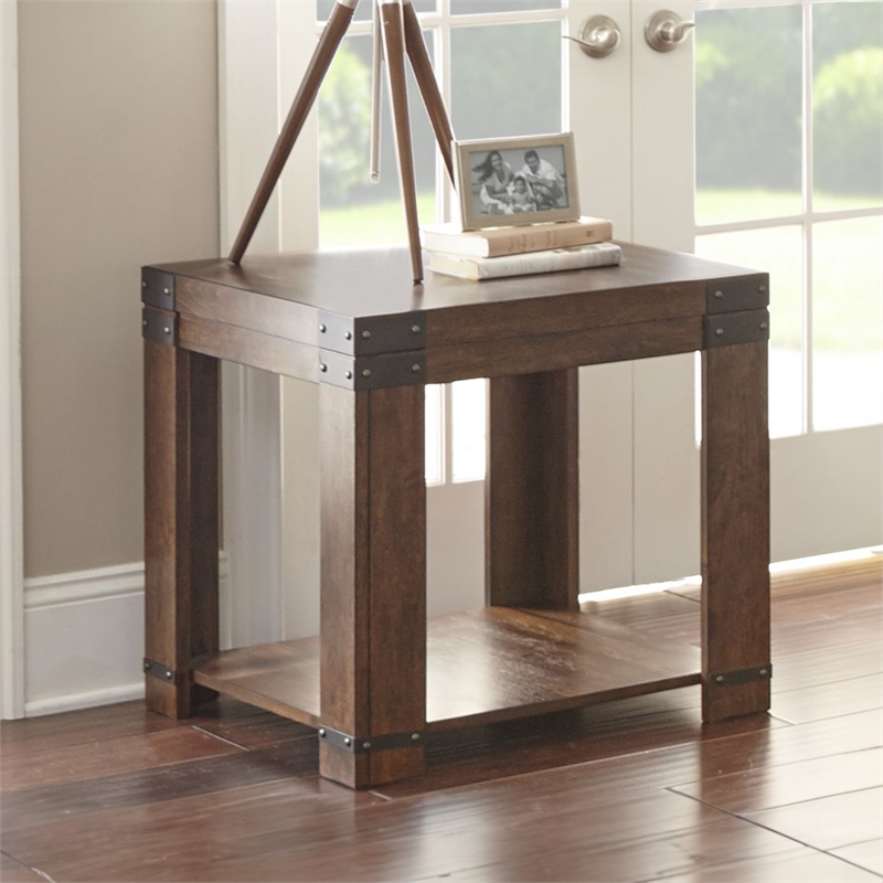 Steve Silver Arusha 3pc Coffee End Table in Brown