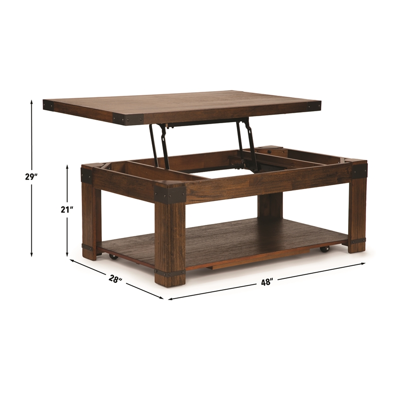 Steve Silver Arusha 3pc Coffee End Table in Brown