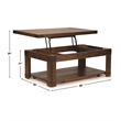 Steve Silver Arusha 3pc Coffee End Table in Brown