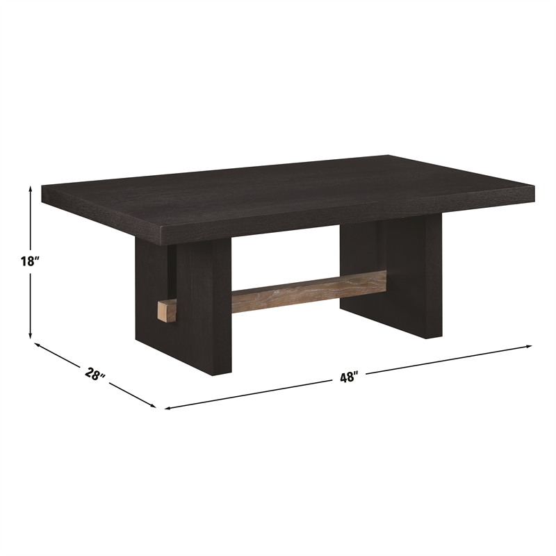 Steve Silver Aubrey 3-Piece Coffee & End Table Set Black
