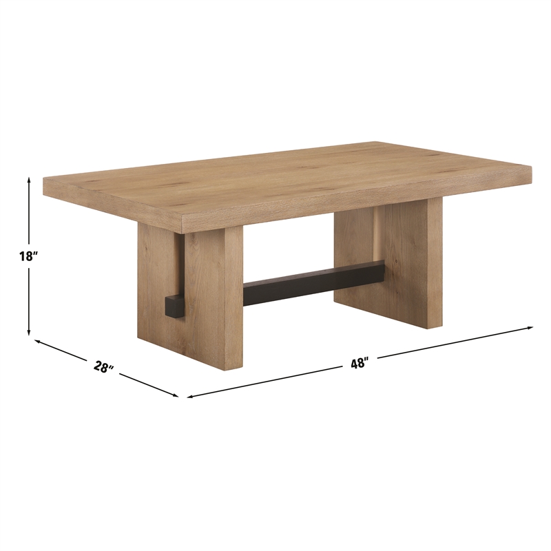 Steve Silver Aubrey 3-Piece Coffee & End Table Set Brown