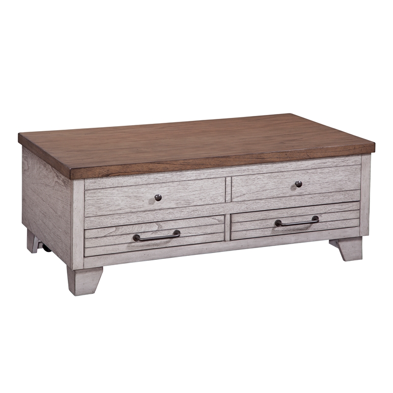 Steve Silver Bear Creek 3pc Coffee End Table Set in White