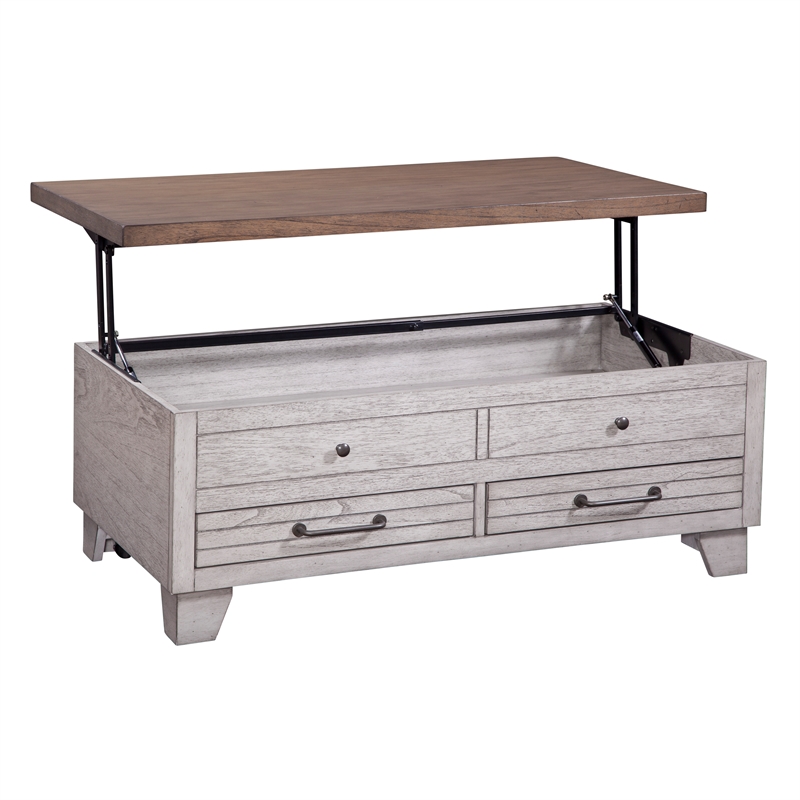 Steve Silver Bear Creek 3pc Coffee End Table Set in White