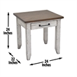 Steve Silver Bear Creek 3pc Coffee End Table Set in White