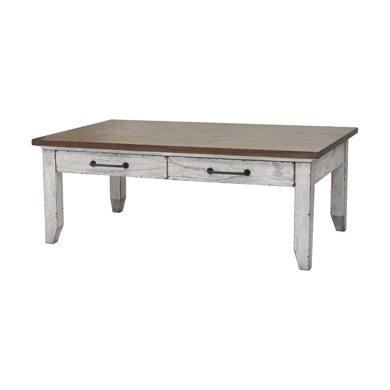 Steve Silver Bear Creek 3PC Coffee Table Set in White