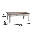 Steve Silver Bear Creek 3PC Coffee Table Set in White