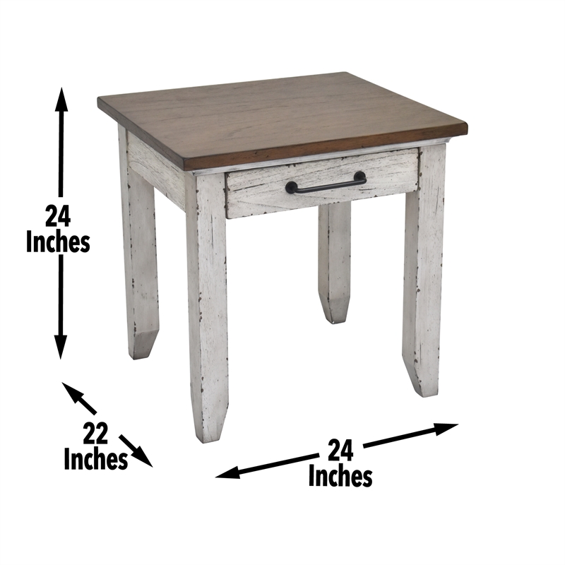 Steve Silver Bear Creek 3PC Coffee Table Set in White