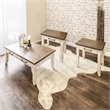 Steve Silver Bear Creek 3PC Coffee Table Set in White