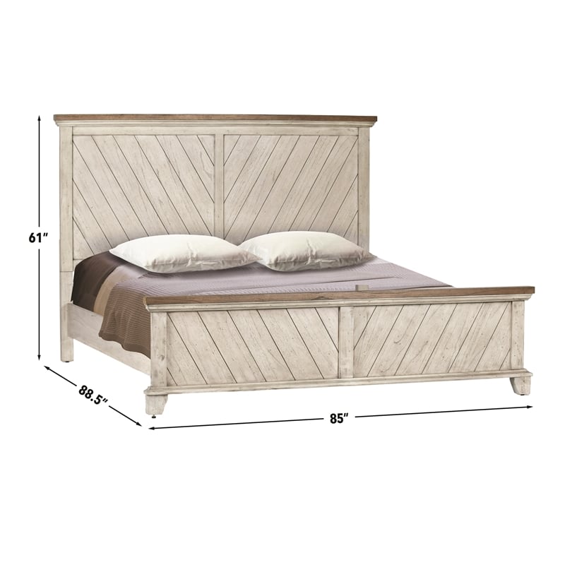 Steve Silver Bear Creek 5pc King Bedroom Set in Gray