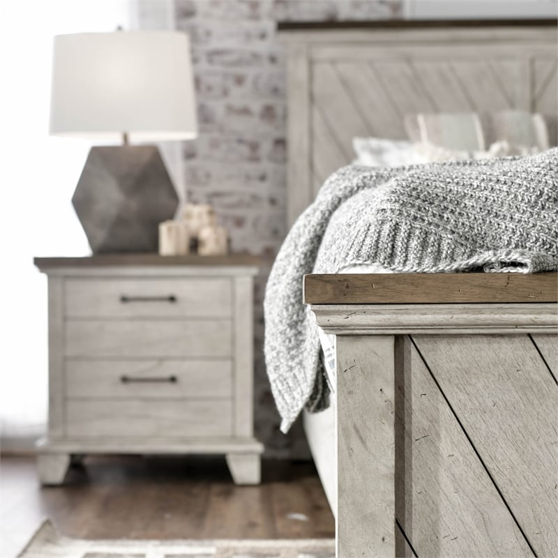 Steve Silver Bear Creek 6pc King Bedroom Set in Gray