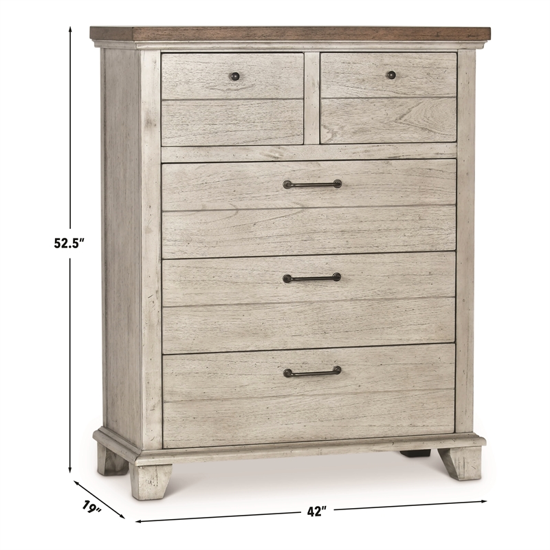 Steve Silver Bear Creek 6pc King Bedroom Set in Gray