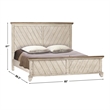Steve Silver Bear Creek 6pc King Bedroom Set in Gray
