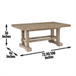 Steve Silver Napa 5-Piece Counter Dining Set in Sand