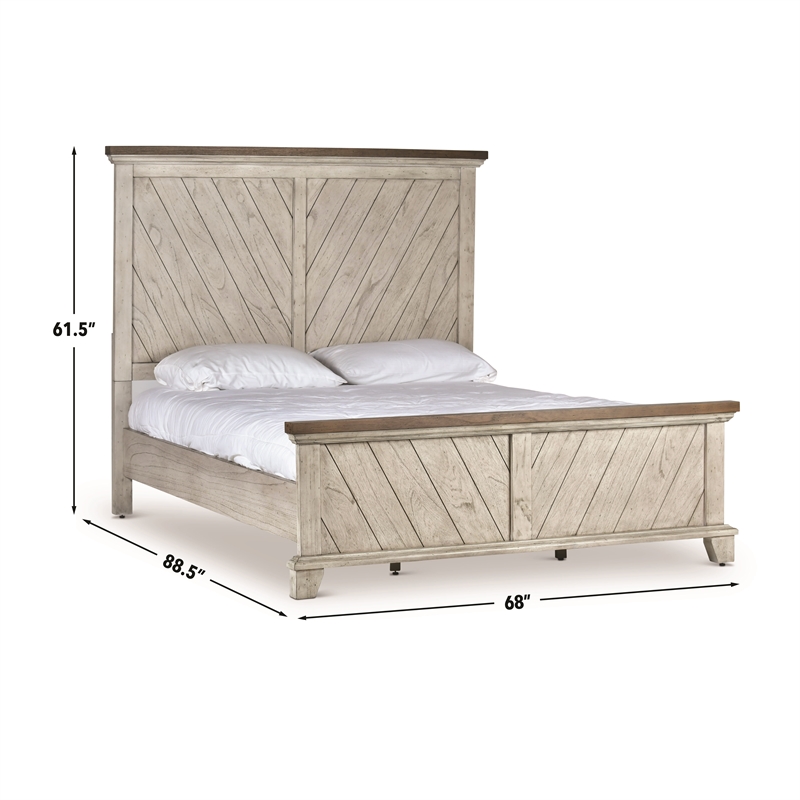 Steve Silver Bear Creek 5pc Queen Bedroom Set in White