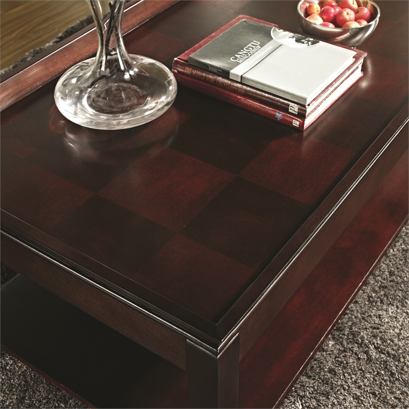 Steve Silver Clemson 3pc Coffee Table Set in Brown