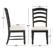 Steve Silver Odessa 6-Piece Dining Set (Table 4 Side Chairs & Bench) in Black