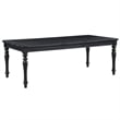 Steve Silver Odessa 6-Piece Dining Set (Table 4 Side Chairs & Bench) in Black