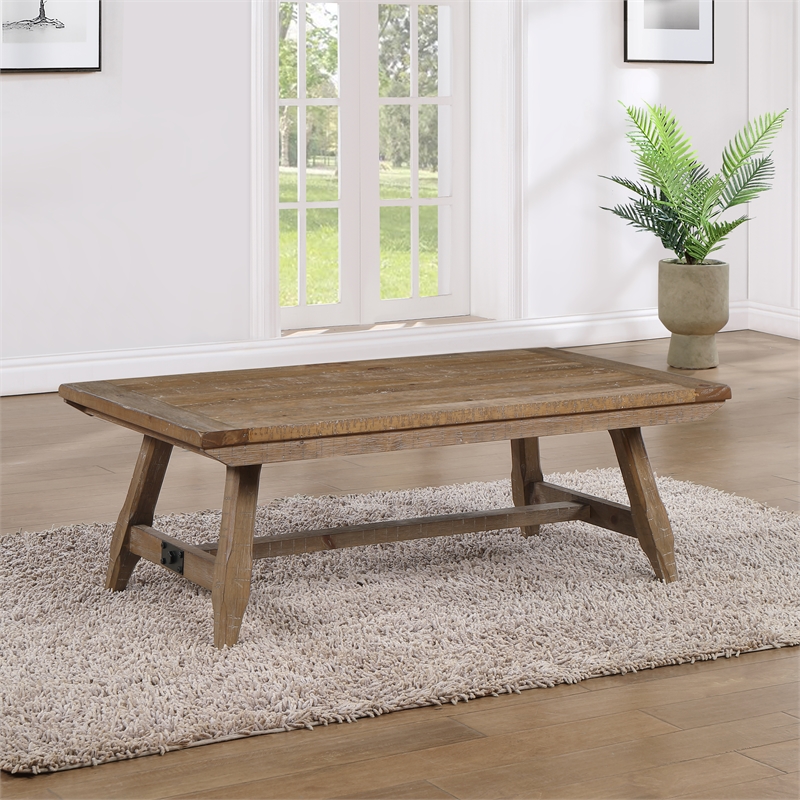 Steve Silver Riverdale 3-Piece Coffee & End Table Set in Brown