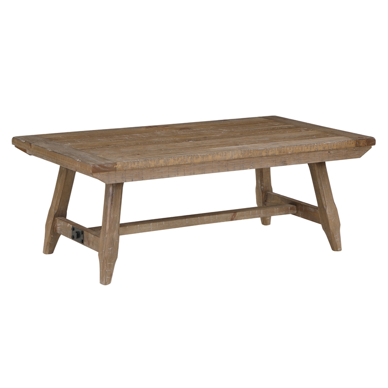 Steve Silver Riverdale 3-Piece Coffee & End Table Set in Brown