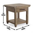 Steve Silver Riverdale 3-Piece Coffee & End Table Set in Brown