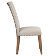 Steve Silver Riverdale Trestle Dining Table with 4 Chairs in Brown