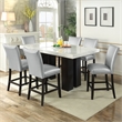 Steve Silver Camila 5PC Rectangle Counter Dining Set with Blue Chairs
