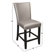 Steve Silver Camila 5PC Rectangle Counter Dining Set with Blue Chairs