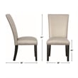 Steve Silver Camila 5PC Rectangle Dining Set with Silver Chairs