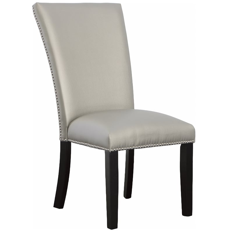 Steve Silver Camila 5PC Rectangle Dining Set with Silver Chairs