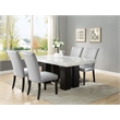 Steve Silver Camila 5PC Rectangle Dining Set with Silver Chairs