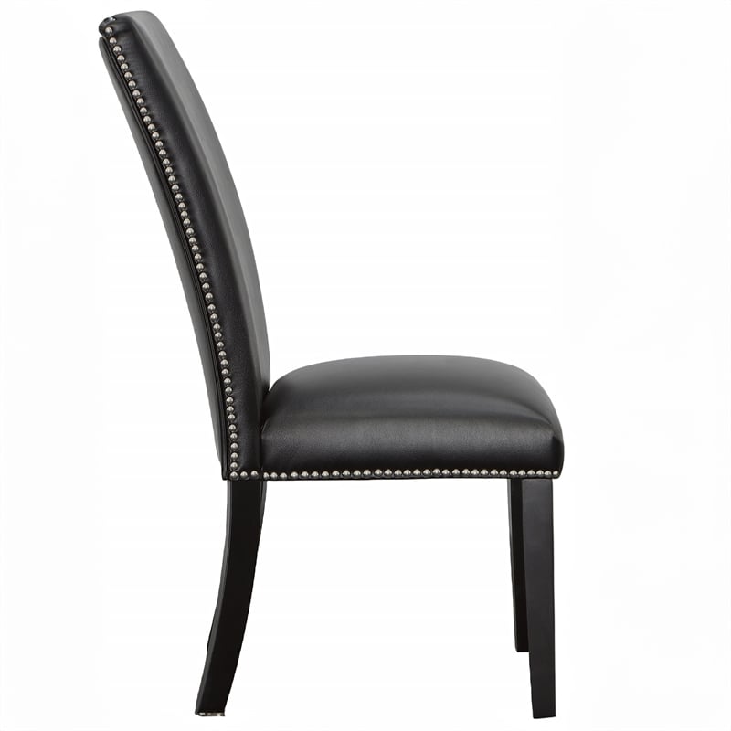Steve Silver Camila 9PC Rectangle Dining Set with Black Chairs
