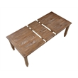 Steve Silver Riverdale Leg Dining Table with 6 Wooden Side Chairs in Brown