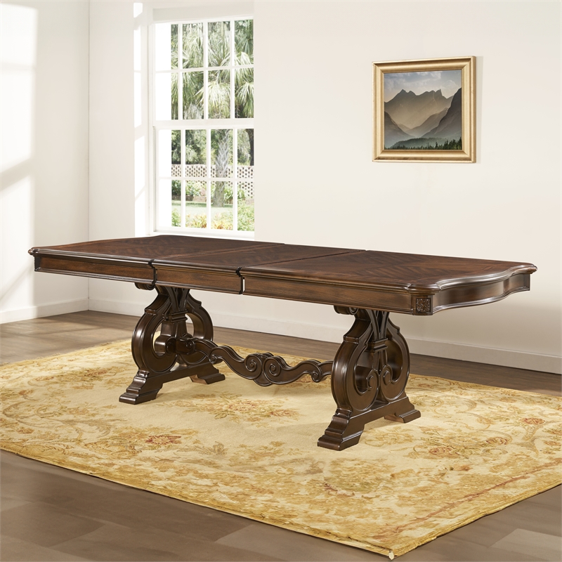 Steve Silver Royale 5PC Dining Set in Brown