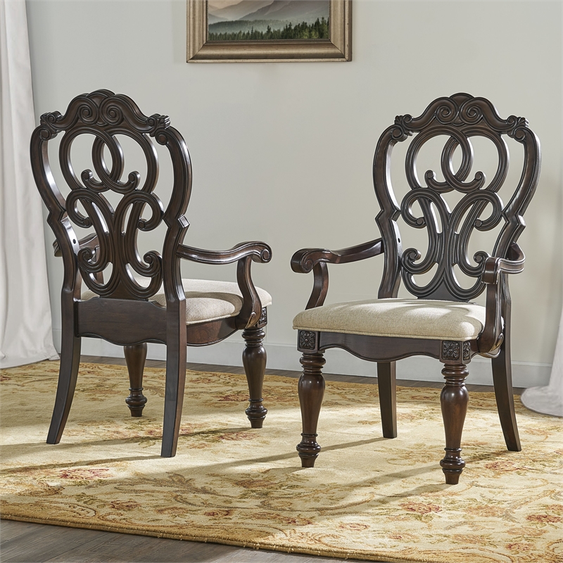 Steve Silver Royale 10pc Dining Set in Brown