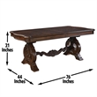 Steve Silver Royale 10pc Dining Set in Brown
