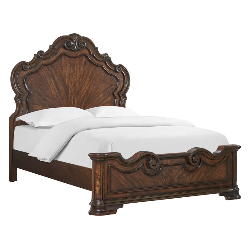 Steve Silver Royale Queen 6PC Bedroom Set in Brown