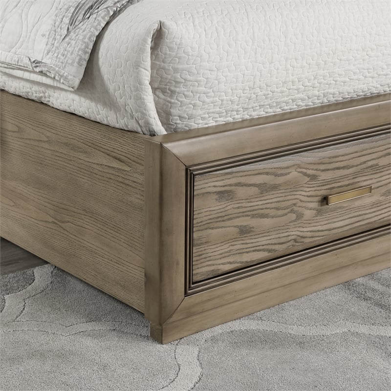 Steve Silver Sonoma 3 pc King Bedroom Set (2 nighstands+bed) in Gray