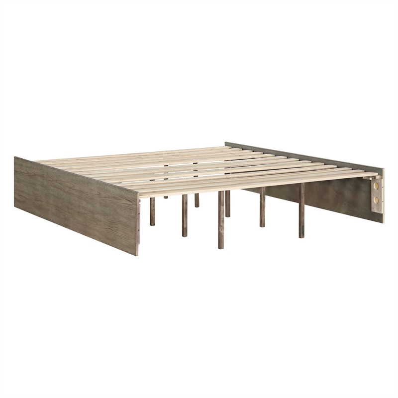 Steve Silver Sonoma 4-Piece King Bedroom Set in Gray