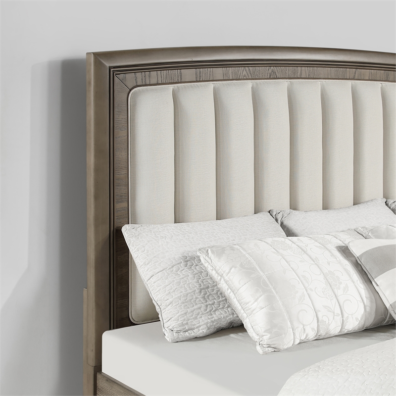 Steve Silver Sonoma 4-Piece King Bedroom Set in Gray
