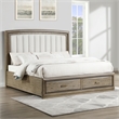 Steve Silver Sonoma 3 pc Queen Bedroom Set (2 nighstands+bed) in Gray